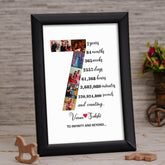 Personalized anniversary frame - BBD GIFTS